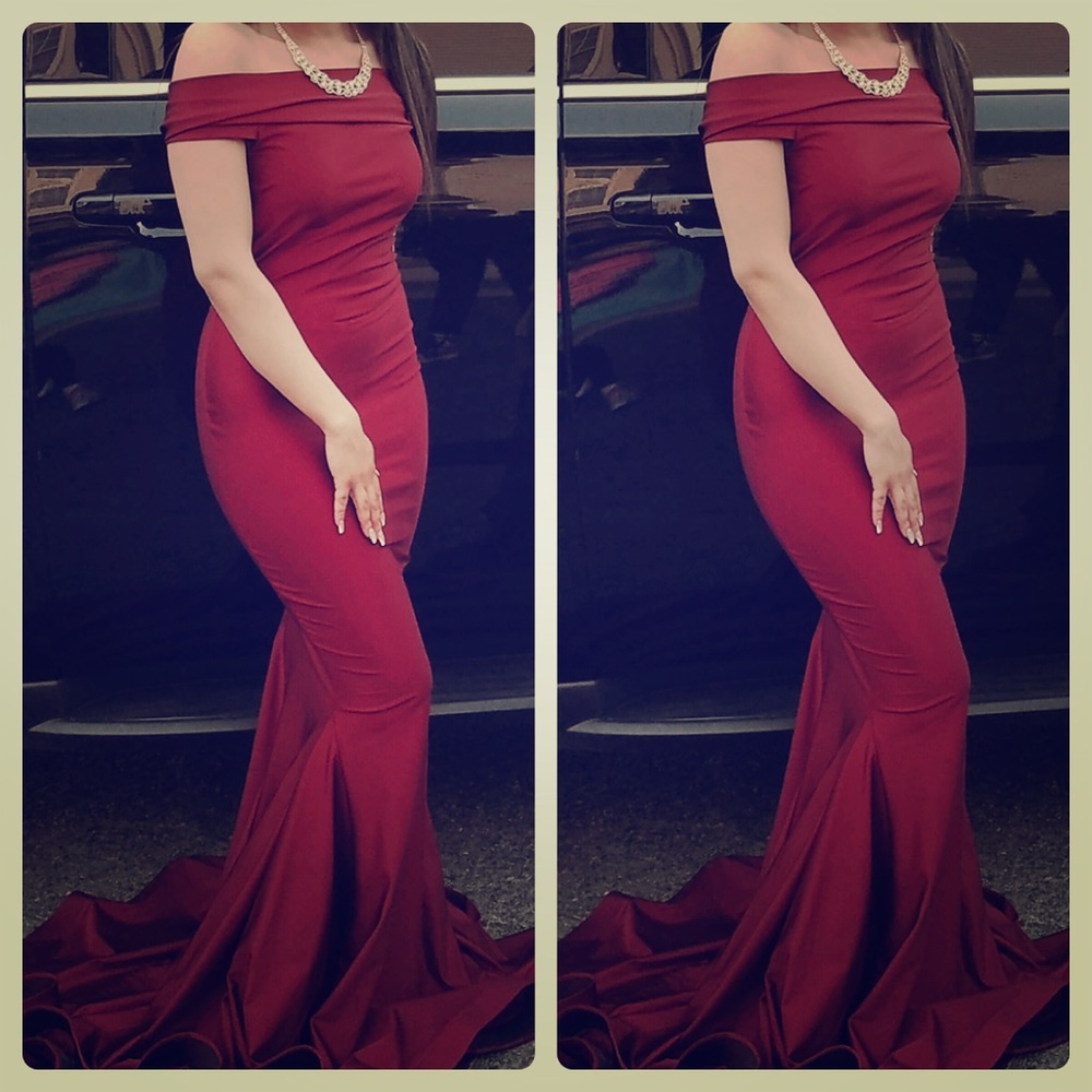 Red Mermaid Prom Dress